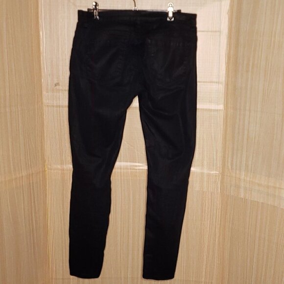 Blank NYC Womens Black Slick Look Skinny Jeans 29 - Picture 4 of 9